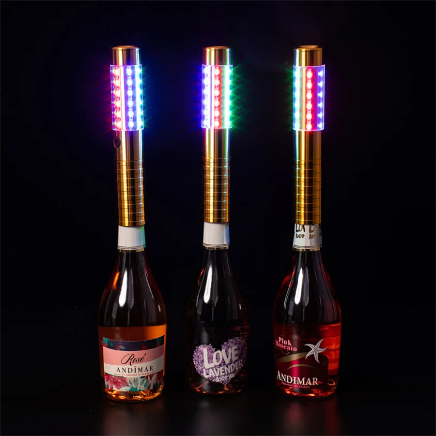 night light for bedroom Thrisdar LED Strobe Baton Champagne Wine Bottle Service Sparkler for VIP Nightclub KTV Bar LED Flash Sticks Bottle Flash Baton night lamp