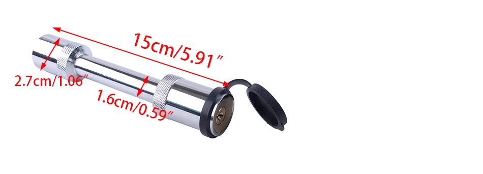Beler Нержавеющая сталь MIC-HL-227C 5/" RV прицепное устройство блокировки для 2" x " буксировочный трос приемники трубки с 2 ключами