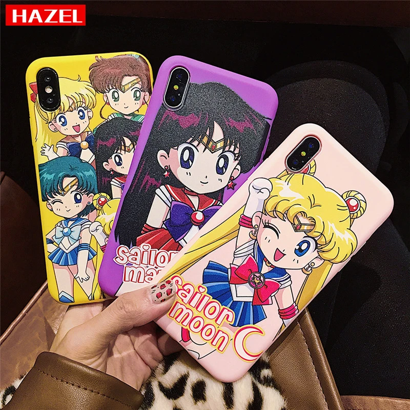Сейлор Мун милый мультяшный чехол для телефона iphoe X XR XS Max iphone 6 6s 7 8 plus 11 Pro Модный