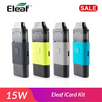 

RU In Stock! Original Eleaf iCard Kit 15w built in 650mAh Battery with 2ml Cartridge ID 1.2ohm coil E cigarette vape kit