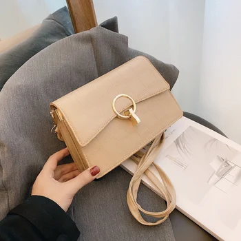 

PU Crossbody Bags Alligator Small Solid Color Summer Lady Shoulder Handbags Female Simple Totes for Women 2020 Trend