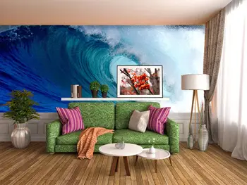 

[Self-Adhesive] 3D Waves 20389 Wall Paper mural Wall Print Decal Wall Murals
