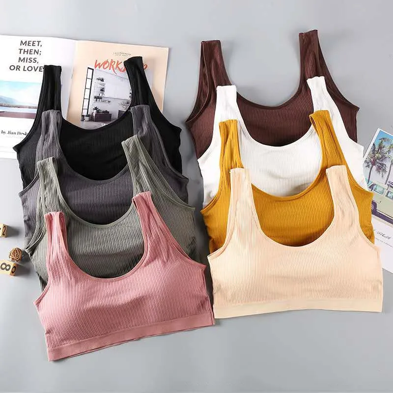 

One-piece Sports Bra Women,tangible Sport Ton for fitness, concise youth Bras, Shockproof Running Gym Workout Bra