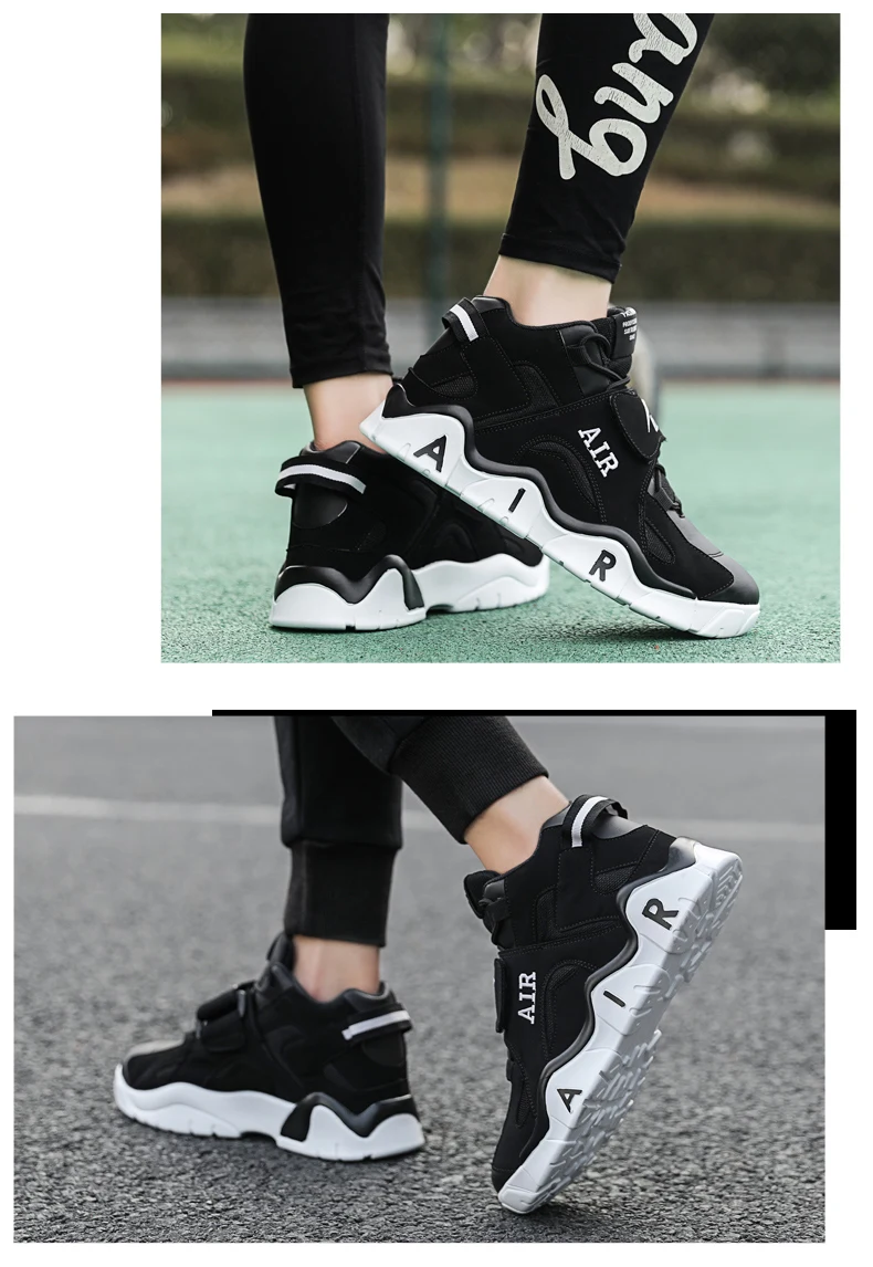Повседневная обувь; Мужская баскетбольная обувь с высоким берцем; дышащая Спортивная обувь на воздушной подушке; обувь для бега; уличные Нескользящие кроссовки для тренировок в тренажерном зале