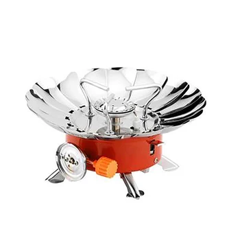 

Ultra-light Windproof Camping Portable Gas Stove Lotus Burner Cooker Outdoor Tool