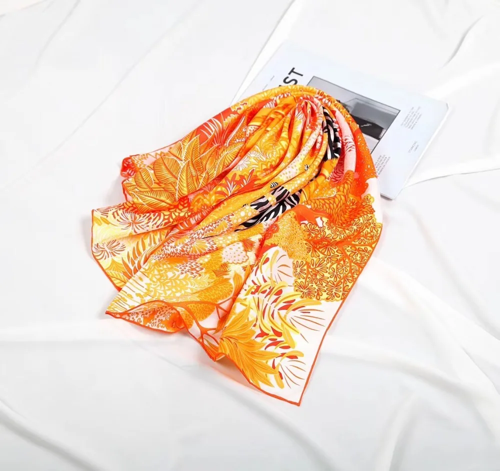 Новое поступление, Модный классический шарф из шелка с рисунком лошади, цветные женские шарфы 90*90 см, женские шарфы