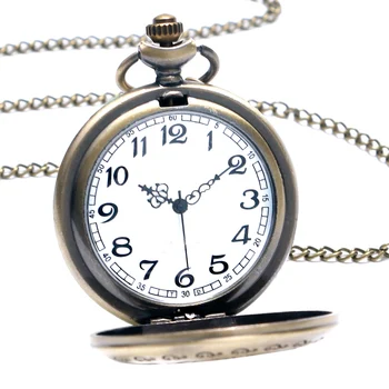 

Vintage Lace Cutout Eagle Head Men's Pendant Necklace Quartz Pocket Watch