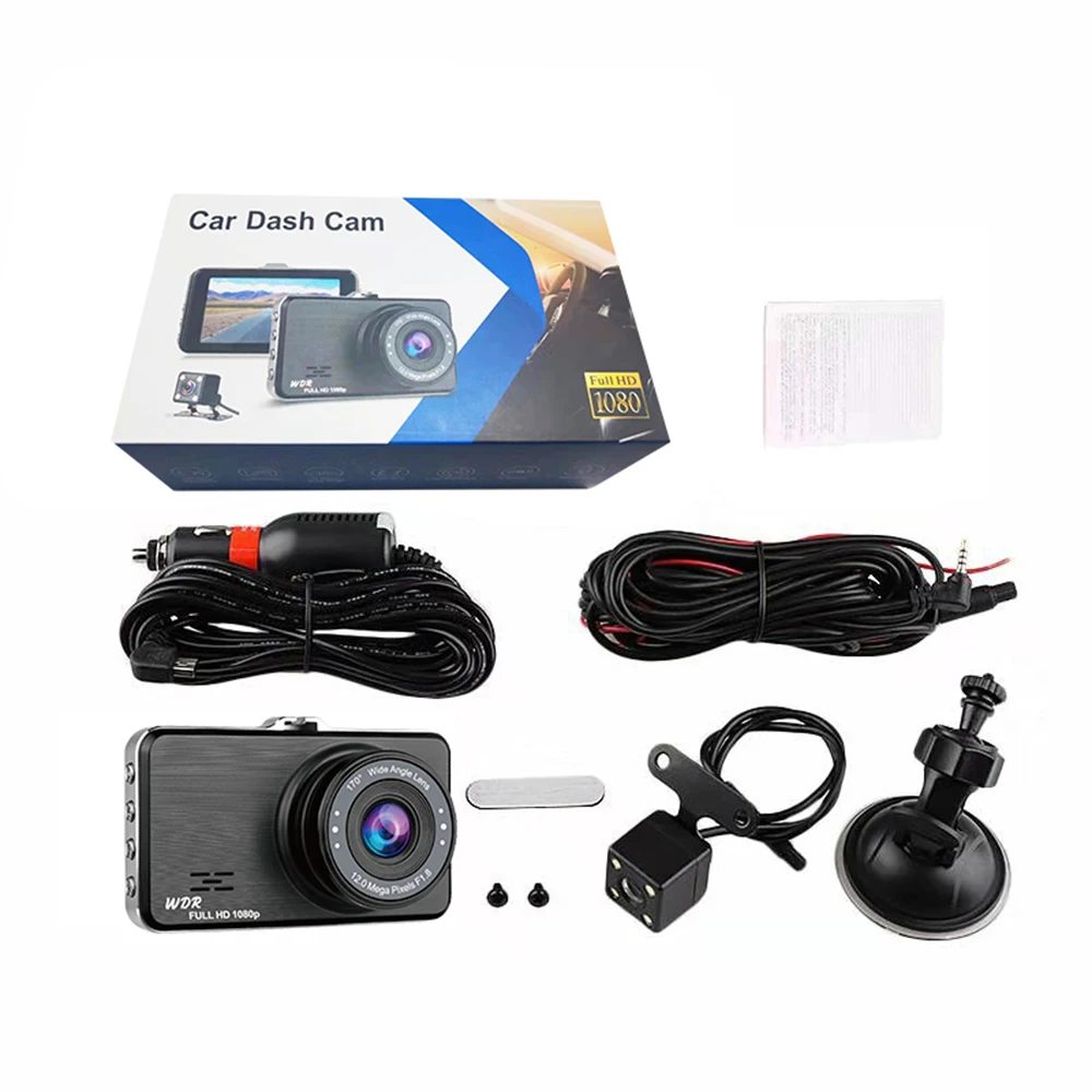 5V Автомобильный 1080P Full HD камера рекордер Авто DVR видео ночного видения видеорегистратор комплект