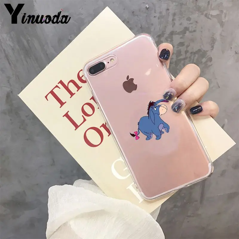 Yinuoda мультяшный персонаж eeyore Модный чехол для телефона Apple iPhone 8 7 6 6S Plus X XS max 5 5S SE XR чехол