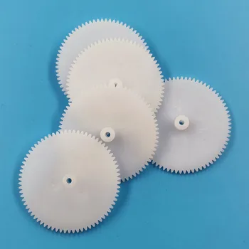 

742A 0.5M Big Plastic Gear 74 Tooth 2mm Hole Motor Gears Science and Technology Toy Accessories 10pcs/lot