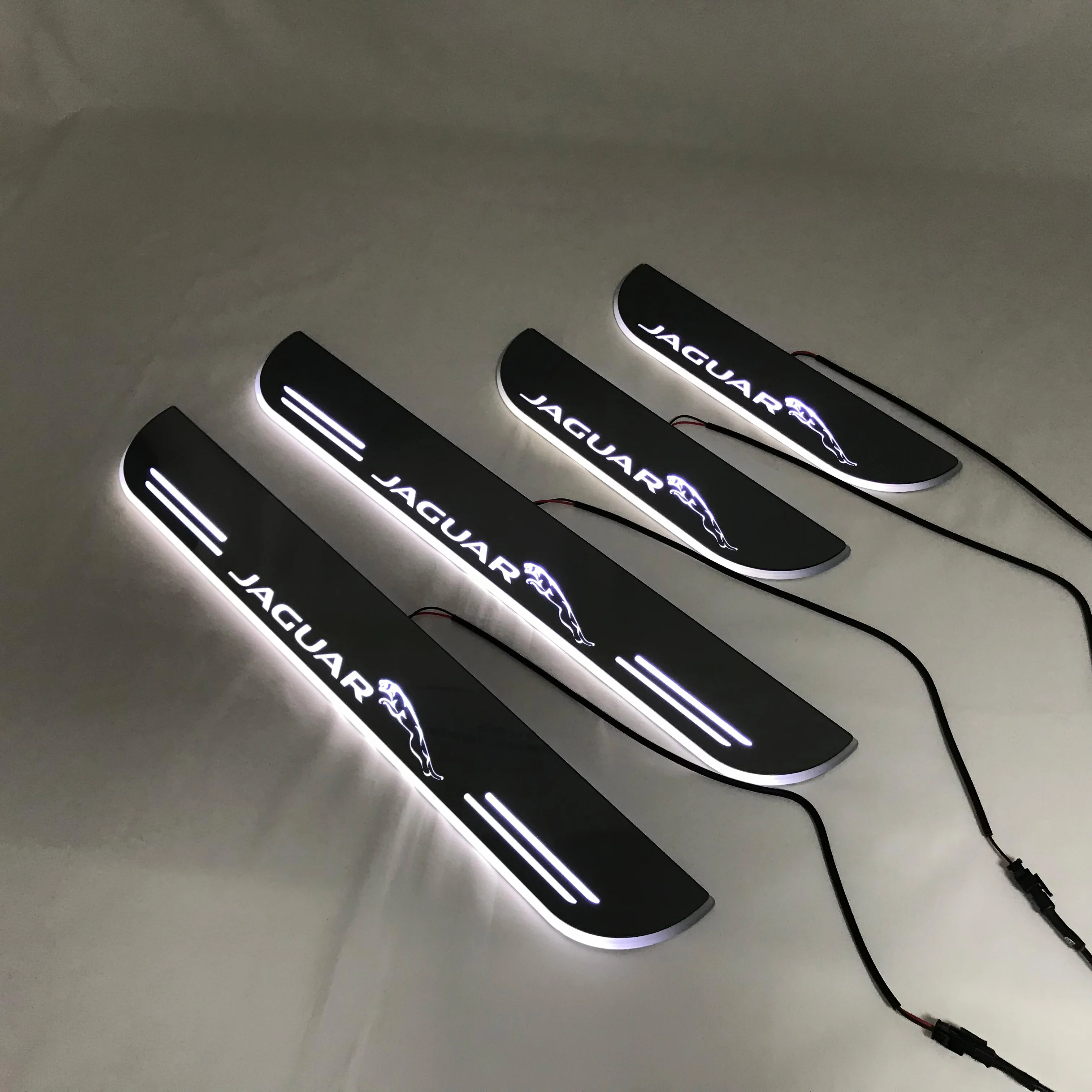 

Led moving door scuff for JAGUAR XF special-purpose ynamic door sill plate welcome lamp lining overlay Flow/fixed light
