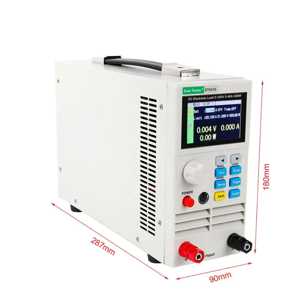 US $124.44 150V 40A400W Professional Programmable Digital DC Load Electronic Battery Tester Load Meter ET5410 ET5411 ET5420 Electrical Load