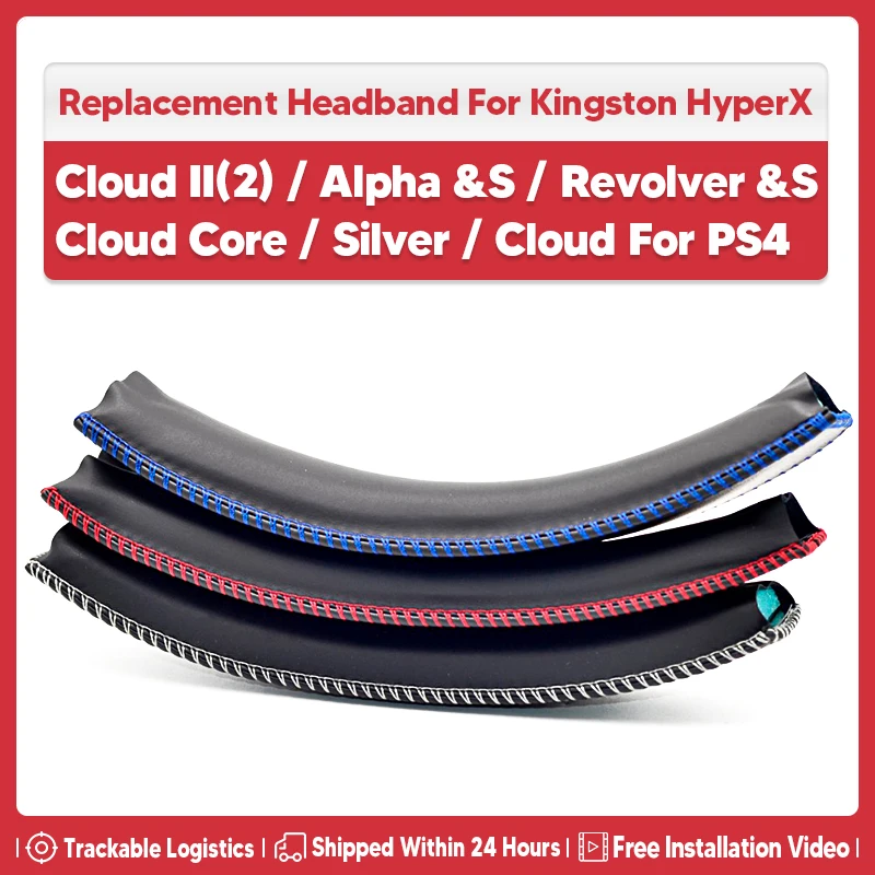 

Повязка на голову, запасные части для наушников Kingston HyperX Cloud II 2 Alpha S Revolver S Core, серебристые