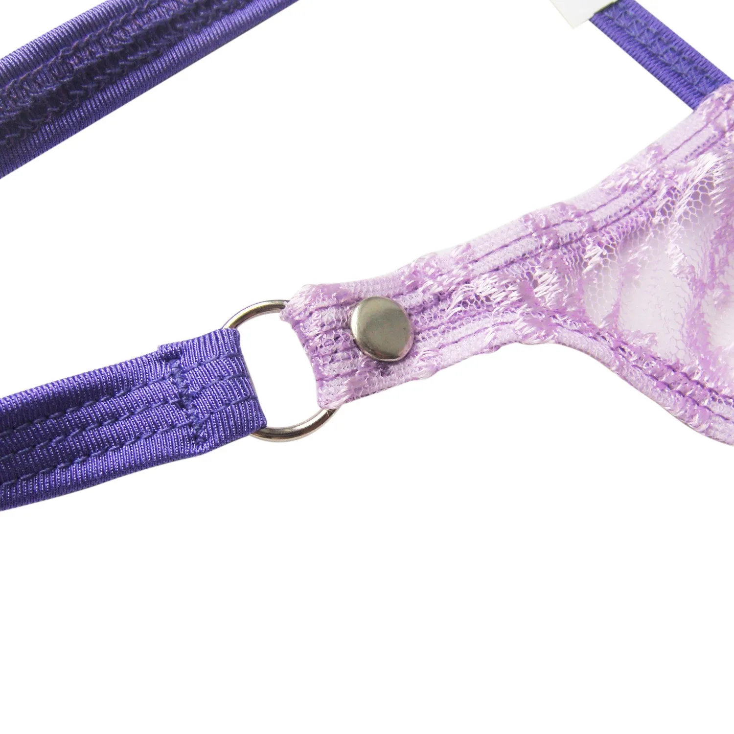 Men's Floral Lace Sheer See-Through Lingerie