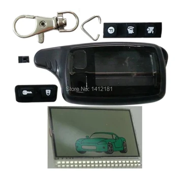 

Tw9010 Case Keychain Body Cover + lcd display For Tomahawk TW 9010 2-Way Car Remote Controller Cover Housing Key Shell Tw-9010