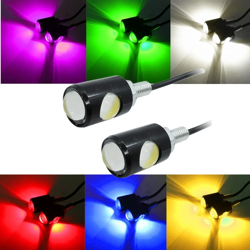 

Motorcycle license plate lamp LED warning color lamp For YAMAHA ybr 125 150 250 nmax 155 yzf-r1 For KAWASAKI zx-14r z750 etc.