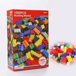 1000 шт. строительные блоки для города, креативные объемные наборы, совместимые DIY Развивающие кирпичи для сборки, развивающие игрушки для