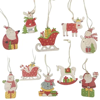 

New Year Christmas Pendant Santa Claus Xmas Ornaments Merry Christmas Decor for Home Christmas Tree Decor Navidad Natal 2020