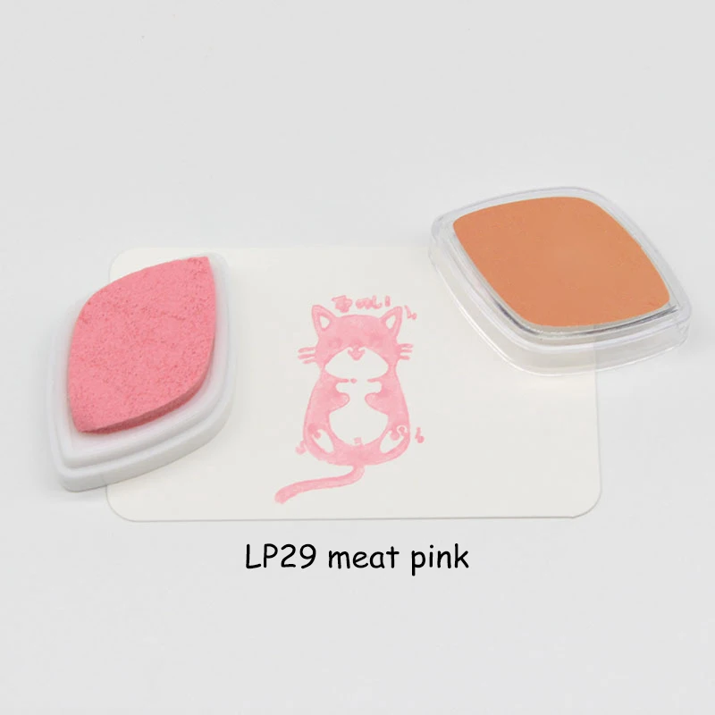 15 цветов штампы уплотнения Украшения Красочная штемпельная подушечка штамп для скрапбукинга краски старинные ремесла карты делая инструменты - Цвет: LP29 meat pink