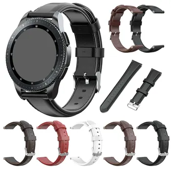 

Watch Strap Universal 20mm 22mm Band For Fossil Oil Wax Cowhide Watchbands For Samsung Gear S2 S3 Retro Wrist Bracelet Strap