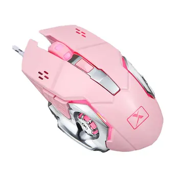 

Wired Mouse Mechanical Gaming Mouse Desktop Computer Mouse Girl Game Usb Mouse Optical Mouse Cool Lighting Effect