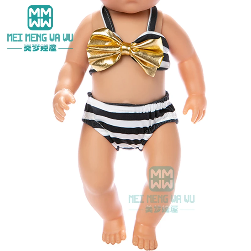 Модный детский купальник, пляжная юбка для новорожденных 43 см, кукла и американская кукла, одежда, платье для девочек