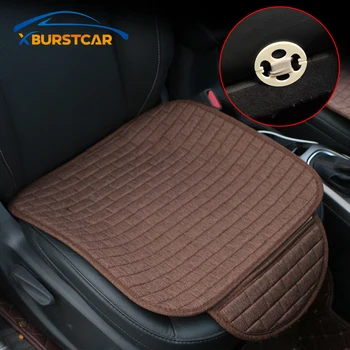 

Xburstcar 4 Seasons Universal Car Seat Flax Covers Breathable Seat Protector Front Rear Seat Cover Mat Cushion Accessories