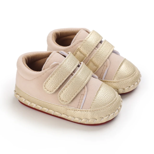 Baby Walking Shoes Golden Baby First Walkers Shoes Gold Princess Shoes Comfortable Soft Soled Non Slip Walking Shoes Pre-Walkers C-723 golden
