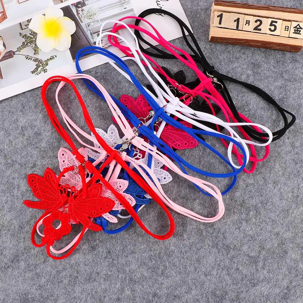 Новинка женские сексуальные стринги с бабочками нижнее белье прозрачные трусики