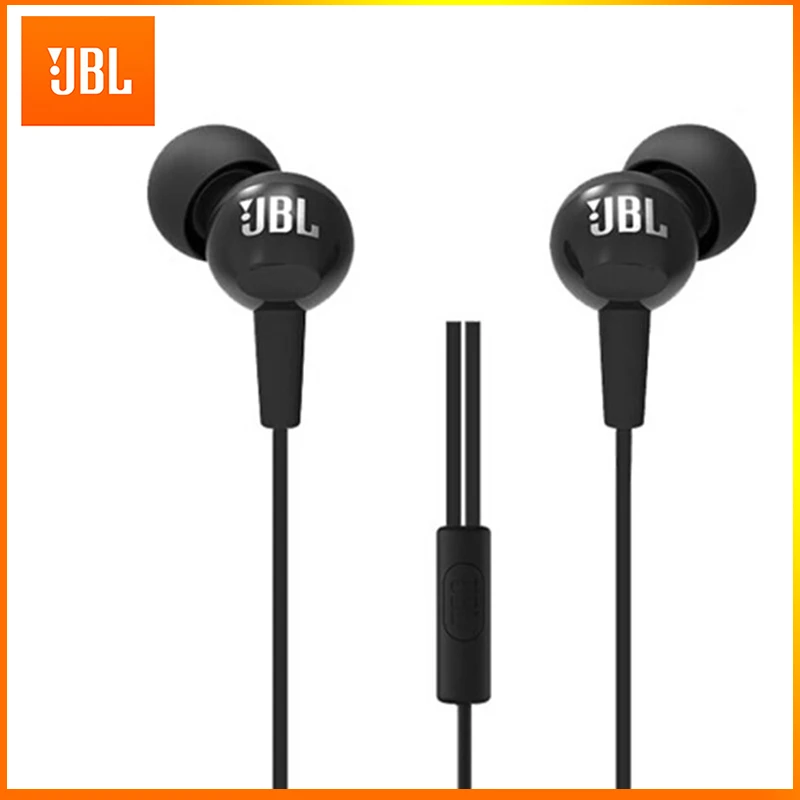 Проводные наушники JBL C100Si стереонаушники Спортивная гарнитура с глубокими