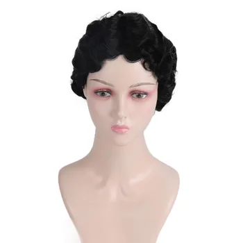 

MANWEI Straight Hair Wigs For Black Women Side Part Short Wig Perruque Cheveux Humain Remy Malaysian Straight Wigs