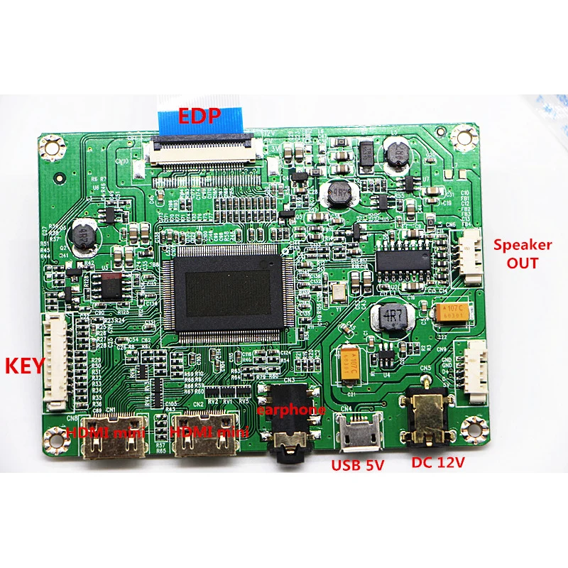 2K edp bordo di driver del display LCD HD mini HDMI USB 5V di alimentazione di uscita audio con 3.5
