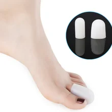 2 шт силиконовые гелевые трубки бинты для пальцев и пальцев ног Защита ног защита от боли для ног стельки для ухода за ногами инструмент для ухода за ногами C129-o