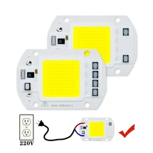 Настоящий Мощный светодиодный чип COB 3 Вт 5 Вт 7 Вт светодиодный чип лампы 20 Вт 30 Вт 50 Вт 220 в 240 В вход IP65 Smart IC для DIY светодиодный светильник-прожектор