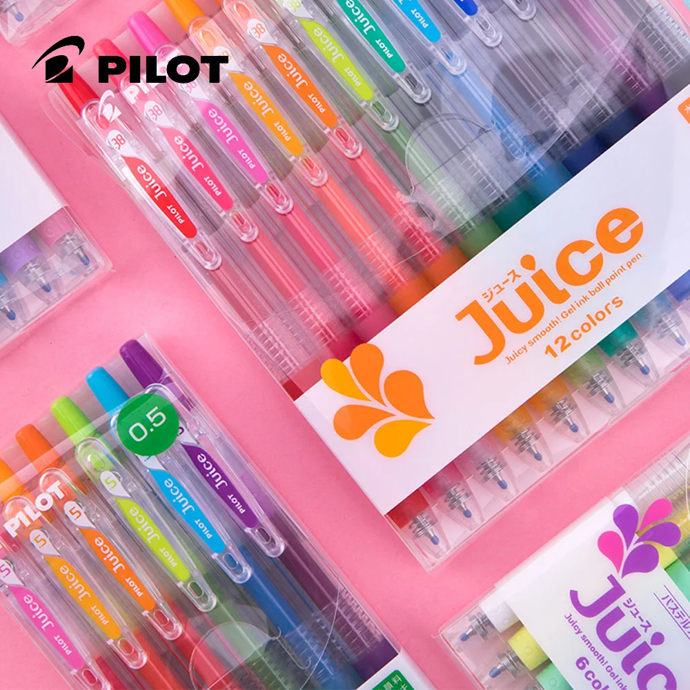 PILOT JUICE Color Gel Pen 6/12 Color Set LJU-10EF 0.5MM Metal Color Press Water-based Pen Hand Account for Students
