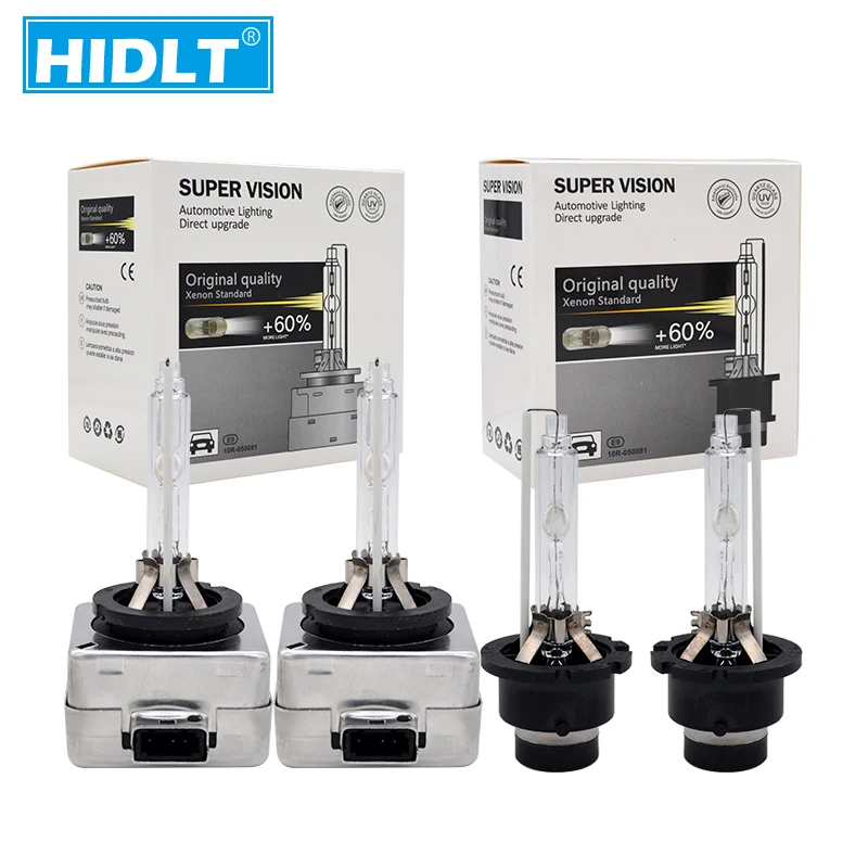 HIDLT 2PCS Original 35W D1S D2S D2R D3S D4S D4R Xenon HID Bulb Car Headlight Replacement Lamps 4300K 5000K 6000K 8000K