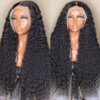 30 Inch Water Wave Lace Frontal Wig Curly Lace Front Human Hair Wigs For Black Women Wet And Wavy Loose Deep Wave Frontal Wig 1