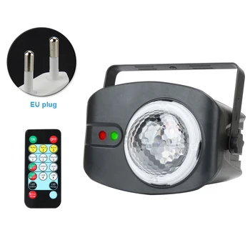 

Home With Remote Controller Wedding KTV Sound Activated Led Party DJ Disco 180 Degree Rotating Show Stage Light Portable Flash