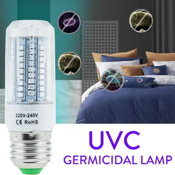 

UV Germicidal Lamp E27 E14 Led UVC Corn Bulb Disinfection Sterilizer Ozone Free LED Lights Home Clean Air Kill Bacteria Mites