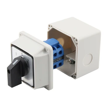 

LW26 with Box Universal Change Over Switch Rotary Cam Switch Forward Reverse Dual Power Waterproof Isolation LW26-20/3
