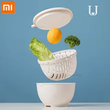 Xiaomi Jordan judy пластиковая трехслойная стиральная закрытый сеткой Слив Корзина Бытовая кухонная корзина многофункциональная круглая раковина