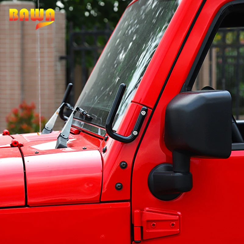 BAWA автомобиля боковой столб колонки поручень металлические аксессуары для подлокотников для Jeep Wrangler JK 207- стайлинга автомобилей