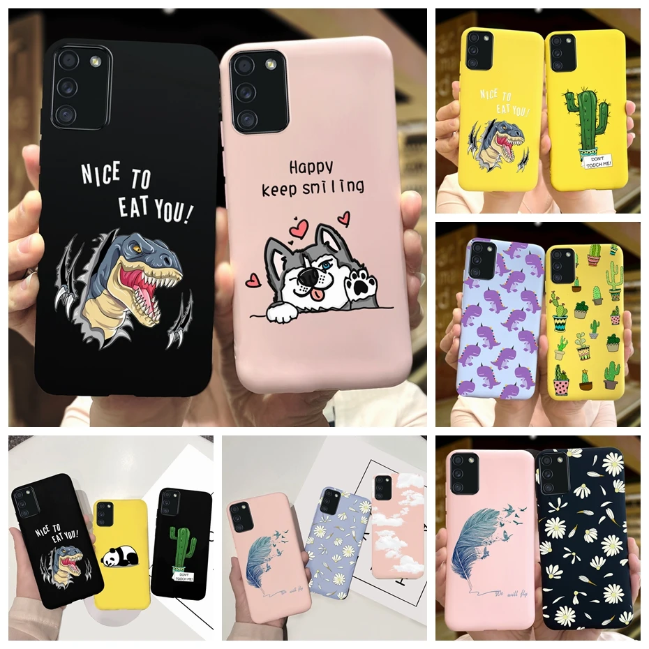 mobile phone pouch Cute Cartoon Cover For Samsung Galaxy A02S Case Silicone Soft TPU Back Cover For Samsung A02 A 02S A02S M02S M02 Phone Cases wallet cases