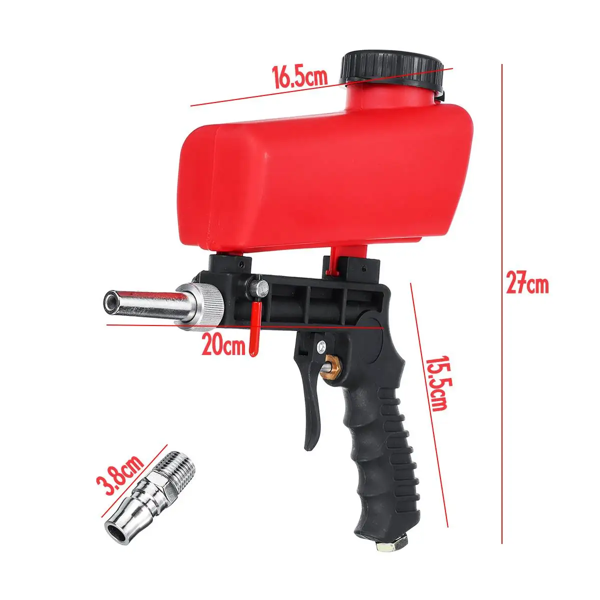 

Sandblasting Pistol Gravity Sandblasting Gu'n Pistol Gravity Air Pneumatic Adjustable Blasting Machine Small Sand Blasting