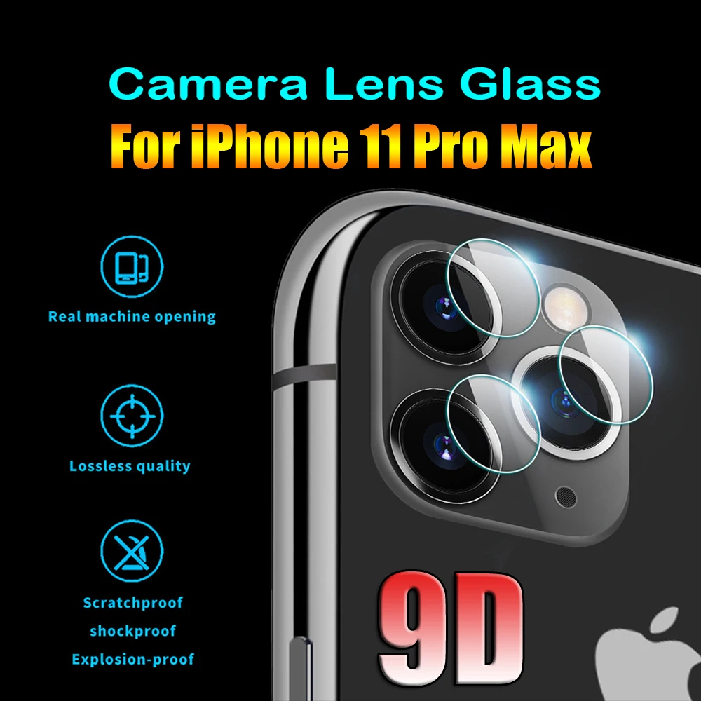 4 шт. пленка из закаленного стекла для iPhone 11 Pro Max камера защитная XS XR 8 7 Plus