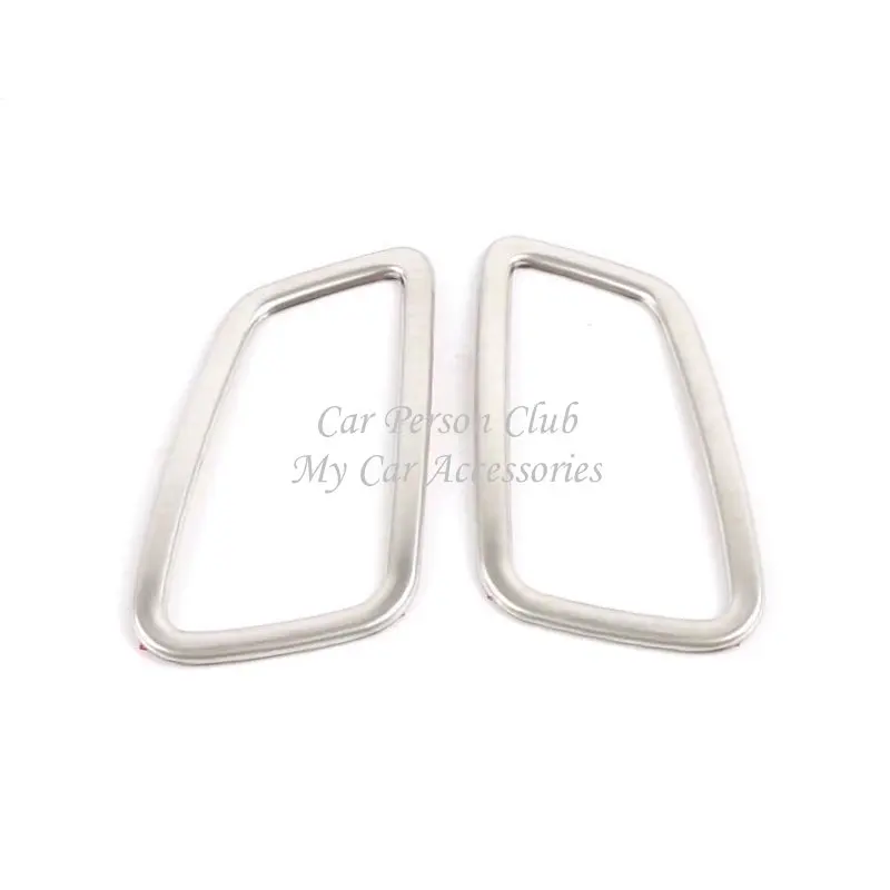 01-Stainless silver Для Nissan Sylphy боковой выход кондиционера вентиляционная крышка защита молдингов отделка из нержавеющей стали аксессуары для салона автомобиля - Название цвета: 01-Stainless silver