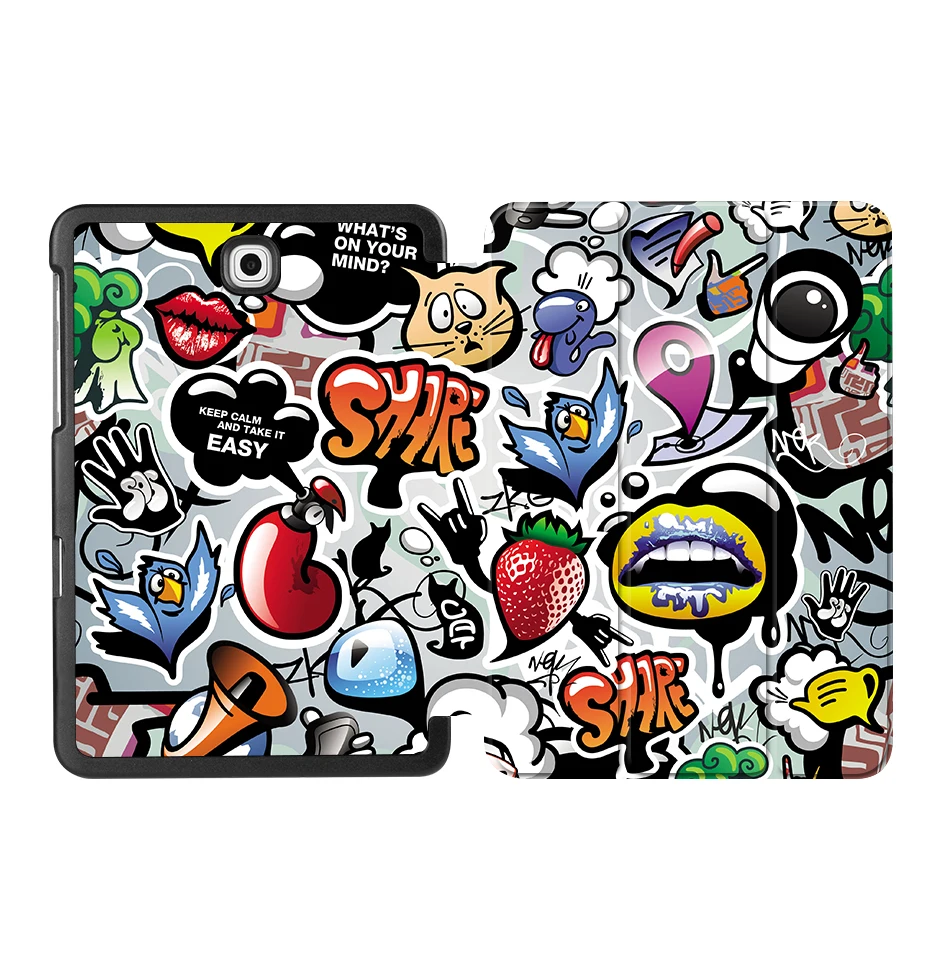 MTT чехол для samsung Galaxy Tab S2 8," SM-T710 T715 T713 T719 Funda тонкий откидной Чехол из искусственной кожи с подставкой умный чехол для планшета - Цвет: SS06