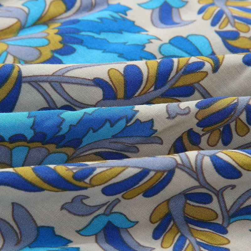 SWQZVT Fashion Women Floral Print Irregular Long Skirt 2020 Summer Beach Skirts High Waist Party Women Skirt Clothing (12)