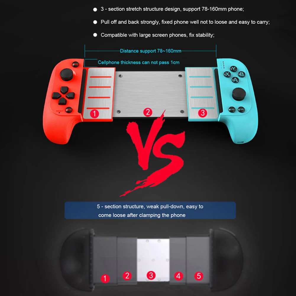 

Telescopic Gamepad Pubg Controller Wireless Gamepad Android Joystick for iPhone Joypad Game pad for Android iOS Cell Phone