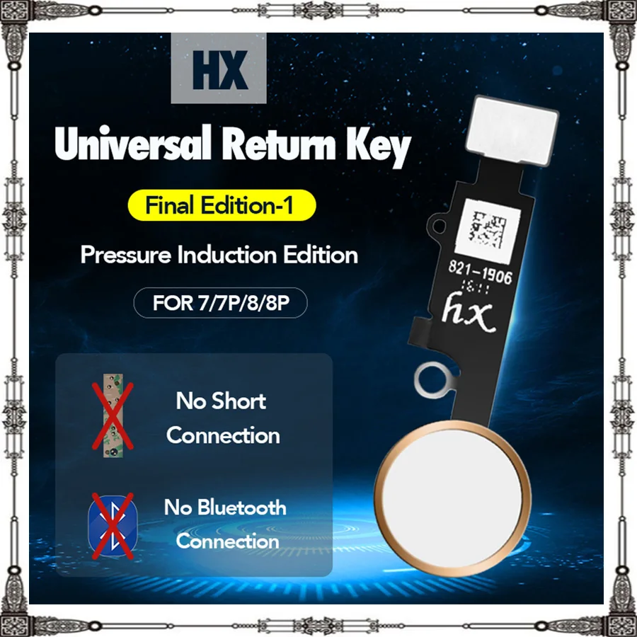 

Newest 2nd 3nd HX Universal Home Button Flex Cable for iPhone 7 7plus 8 8G 8plus Menu button Return back Fuction No touch ID